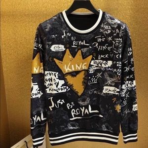 Dolce & Gabbanna Royal Velvet Sweater